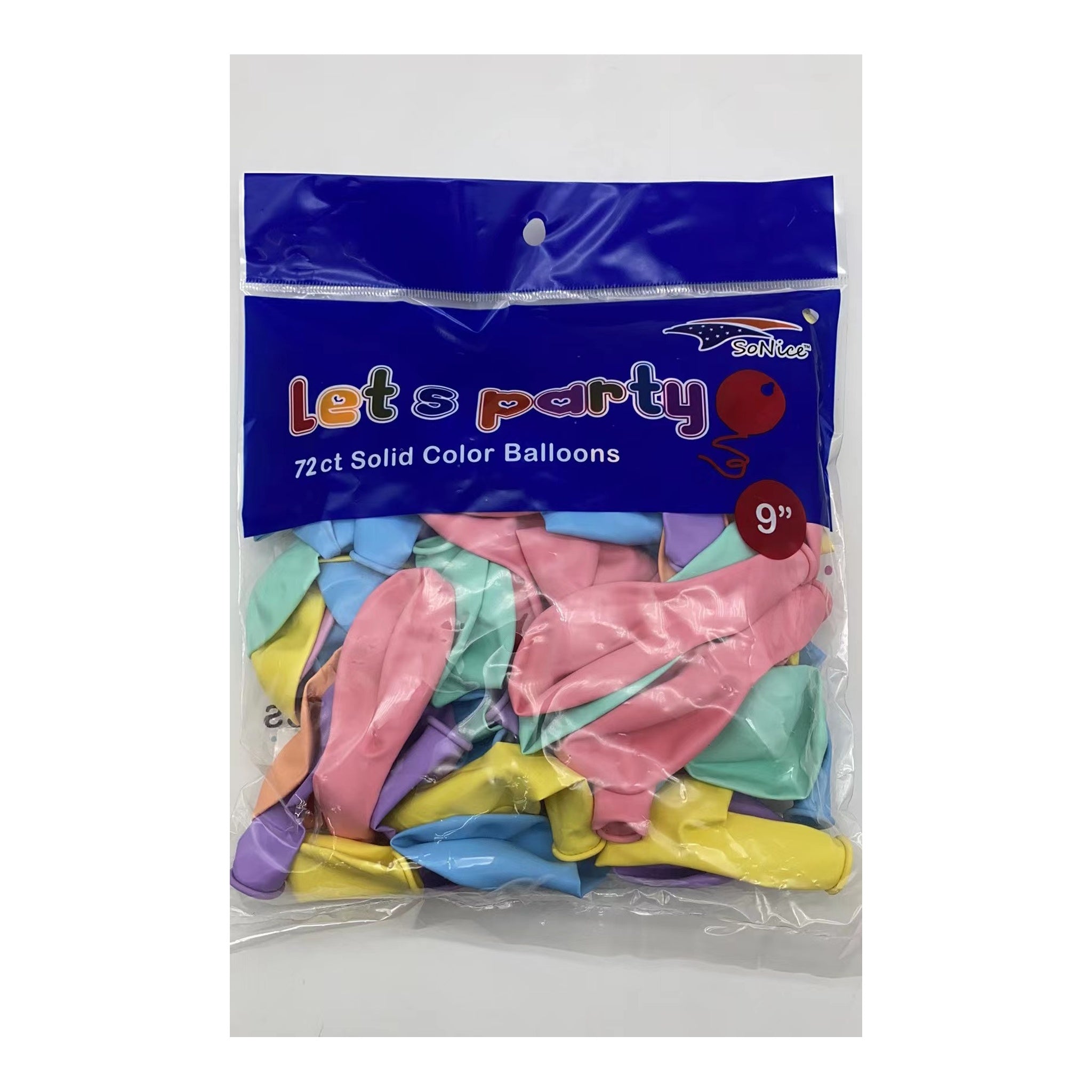 9" Balloon Pastel Mix 96Bg/Cs